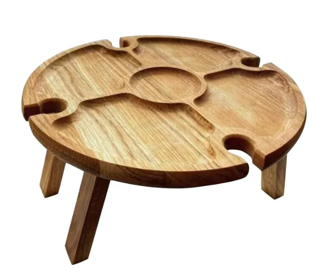 Mesa de picnic plegable de madera